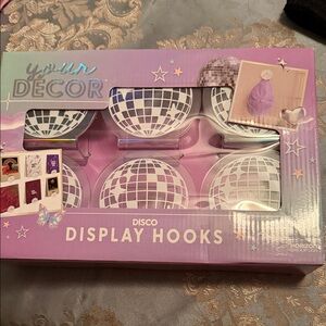 Disco Wall Hooks - Purple and White